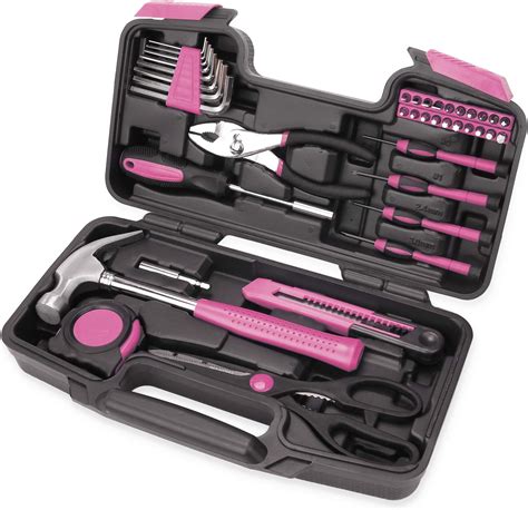 ladies' pink hardware tool kit